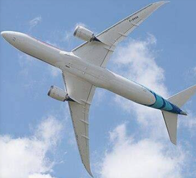 Boeing 787 In-flight Belly View